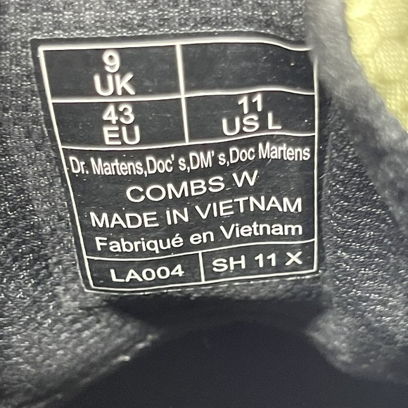 Dr. Martens Combs W Boot Women 11 Olive Green Nylon Ripstop Lace Punk Grunge NEW - Picture 4 of 13